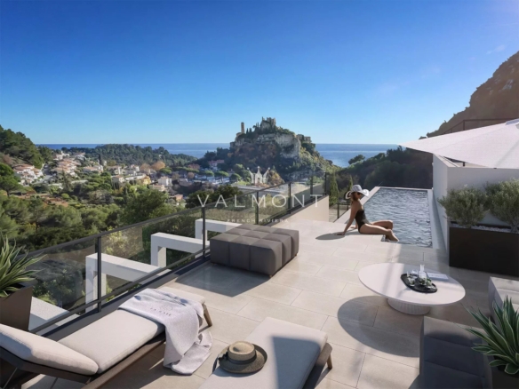 Penthouse de luxe vue mer village d’Èze
