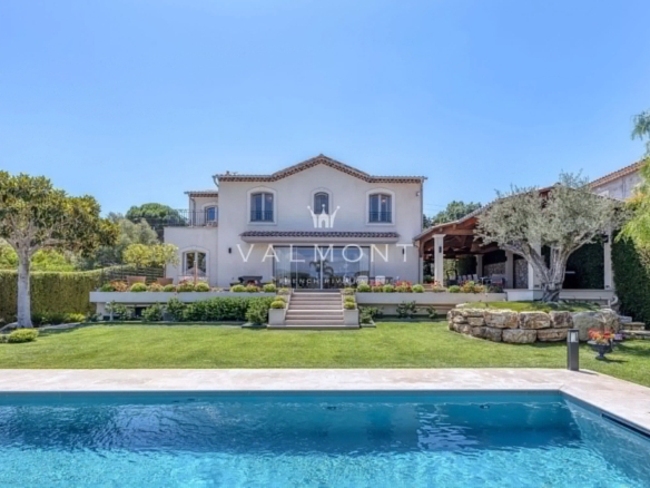 Super Cannes Vallauris renovated villa with panoramic views