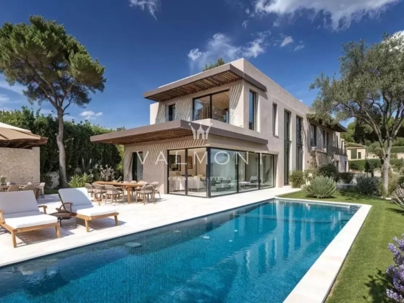 Building plot with planning permission for two contemporary villas